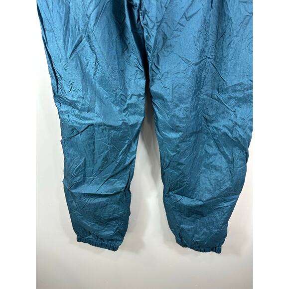 Vintage Christian Dior Monsieur Nylon Track Pants Lined Teal Blue Green Size XL - Picture 13 of 13